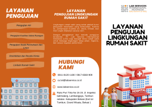 PT Lab Services Internasional Indonesia Mendorong Lingkungan Rumah Sakit yang Sehat Lewat Layanan Pengujian Lingkungan Rumah Sakit yang Patuh Regulasi